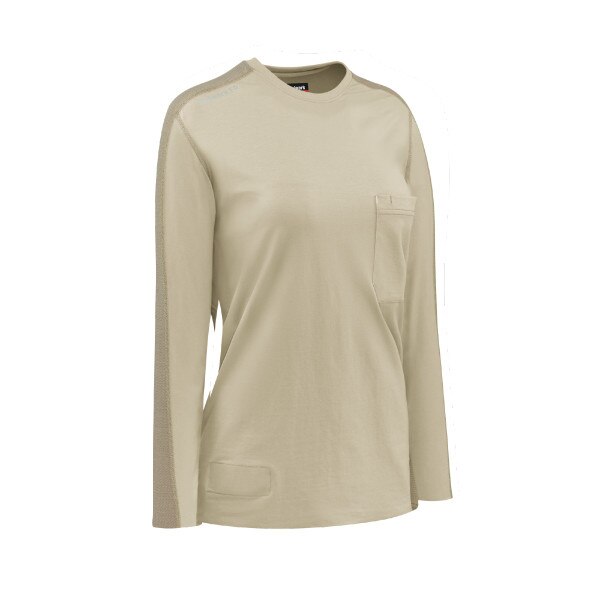 Bulwark Women's Flex Knit Tee in Khaki